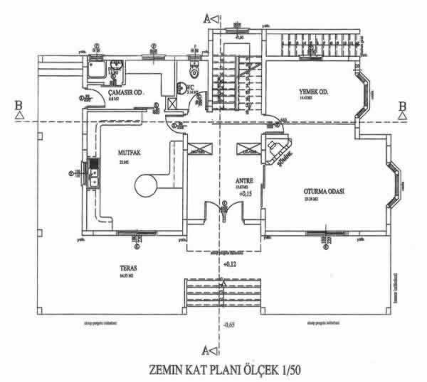 Alsancak Villas Ground Floor plan